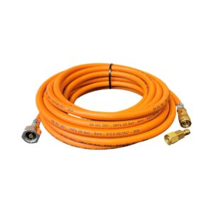 Propaan gasslangset 10 meter met terugslagventiel en snelkoppeling