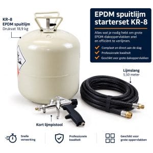 Starterset KR-8 EPDM spuitlijm – drukvat 18,9 kg